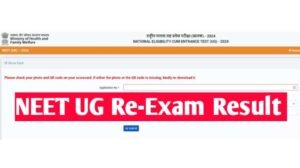 NEET UG Re Result 2024