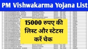 PM Vishwakarma Yojana List